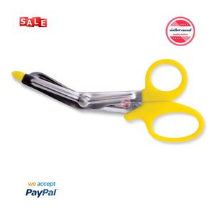 Ciseaux médicales en acier inoxydable avec motif de couleur, outil utilitaire de haute qualité pour soins dentaires, EMT, 1 pièce - Product Image 1