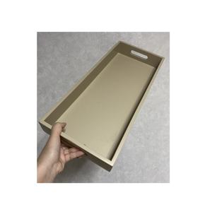 Plateaux gigognes en bois de cuisine de haute qualité avec poignée pour servir des pâtisseries, des collations, des mini-barres, panier de plateau de rangement au chocolat - Product Image 1