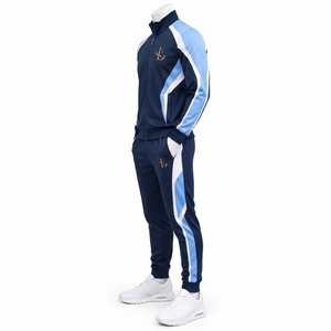 Vêtements de sport pour hommes, idéaux pour l'entraînement, ensemble survêtement confortable, veste et pantalon athlétiques, respirant et léger - Product Image 6