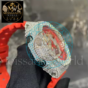 Montre-bracelet à mouvement automatique Paramount, en alliage, avec diamant Moissanite couleur D VVS1, verre traité, aiguille de luxe, bracelet 20mm - Product Image 2