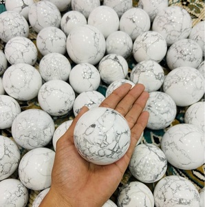 Sphère de Howlite Chakralume Naturelle, Boule de Cristal Polie Blanche, Pierre de Guérison pour Reiki, Méditation, Feng Shui, Décoration Énergétique - Product Image 2