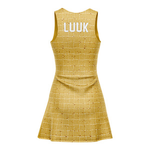 Vestido Deportivo Personalizado de Fábrica para Mujer, sin Mangas, para Tenis o Golf, Uniforme Transpirable Sublimado - Product Image 3