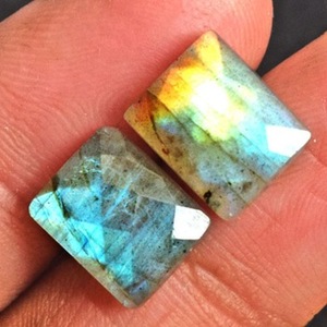 Piedra Preciosa Suelta Certificada de Labradorita Azul Brillante con Corte Cojín, Facetada, Tipo Briolette, 100% Natural de Primera Calidad, para Joyería Fina - Product Image 3