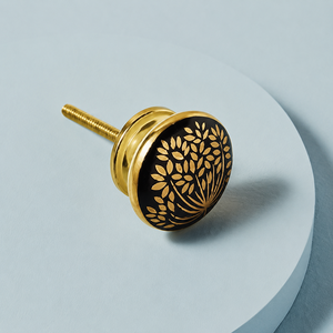 Handcrafted Solid Brass Hammered Round <b>Cabinet</b> <b>Knob</b> <b>Gold</b> Finish Textured Drawer Pull Wardrobe Door Handle Modern Furniture - Product Image 4