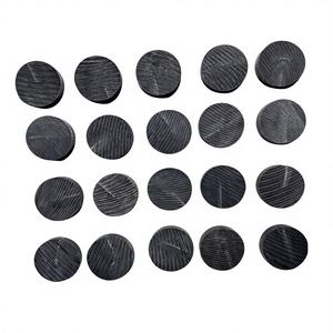 Botones de cuerno natural de búfalo ecológicos, cuentas planas en blanco, botones decorados, botones en blanco para logotipo personalizado, venta al por mayor de artículos de fantasía. - Product Image 2