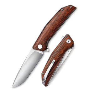 Couteau pliant d'extérieur en acier à haute teneur en carbone de qualité industrielle avec manche en bois, service OEM/ODM pour commandes en gros personnalisées - Product Image 4
