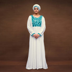 Vestido Largo Kaftan de Rayón, Elegante y Modesto, Estilo Árabe Dubái, Corte Holgado, Manga Larga, para Eid, Ramadán, Uso Diario, Islámico - Product Image 3