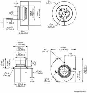 Mini souffleurs d'air centrifuges régénératifs basse pression, types à haute température, à aspiration directe - Product Image 5