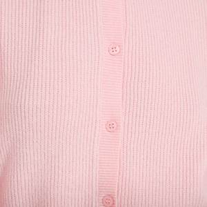 Suéter minimalista con cuello redondo y forro polar, transpirable, con botones, para mujer, liso, básico, para uso diario, sudadera cómoda de punto - Product Image 3