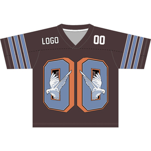 Maillots de football américain vintage pour hommes, style streetwear, coupe ample, en maille, pour le sport - Product Image 5