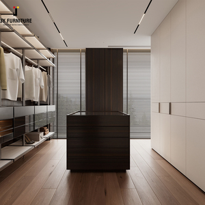 JY Furniture Armoire moderne personnalisée de haute qualité de l'usine du Vietnam Porte coulissante modulaire RTA Nouveau design pour chambre à coucher Hôtel Villa - Product Image 6