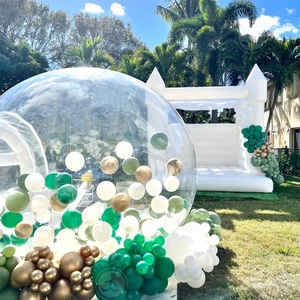 Diskon besar balon pesta anak-anak balon raksasa bening kristal tiup Igloo kubah gelembung tenda transparan balon tiup rumah - Product Image 6