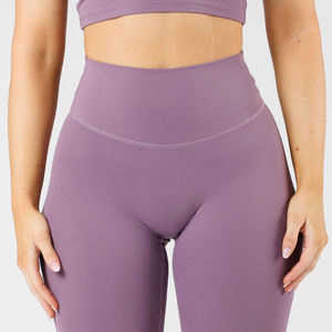 Gym Fitness Wear Women's Full Length Breathable <b>Seamless</b> Mid Waist Thin Yoga <b>Leggings</b> Multi Colors Polyester Women <b>Leggings</b> - Product Image 2