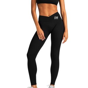 Leggings de Cintura Alta para Mujer, Elásticos, Ajustados, Transpirables, para Gimnasio, Yoga, Ropa Deportiva, con Logotipo Personalizado, OEM, ODM - Product Image 1