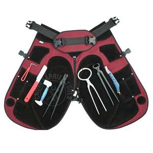 Kit d'outils professionnels pour fermeurs avec testeur de sabots, cisaille à sabots, extracteur de clous, couteau à sabots, polisseur, pince à sabots, couteau à boucles et outil de ramassage - Product Image 1