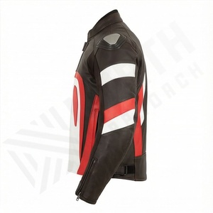 Chaqueta de Motociclista de Cuero Genuino para Hombre de la Mejor Calidad, Nueva Colección de Invierno, Chaquetas de Motocicleta con Protecciones Desmontables Personalizadas - Product Image 3
