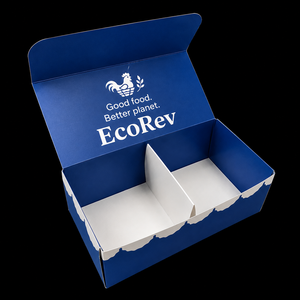 Cajas de Papel Kraft Desechables Biodegradables y Ecológicas con Logotipo Personalizado, Recubrimiento UV para Comida para Llevar de Restaurantes - Product Image 1