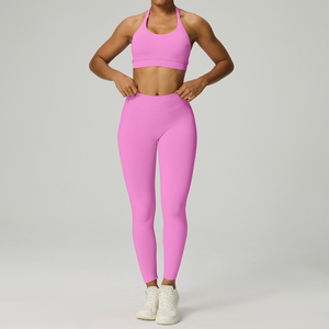 Conjunto Deportivo de 3 Piezas sin Costuras para Mujer, Ropa Deportiva para Entrenamiento, Gimnasio, Fitness, Yoga - Product Image 1