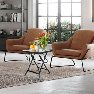 Tavolo Bistrot Quadrato da Esterno 18 Pollici con Struttura Antiruggine per Caffè e Relax - Product Image 3