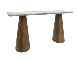 Table console moderne en bambou, table d'entrée rectangulaire, table de canapé, bureau d'appoint en bois pour salon, salle à manger - Product Image 2