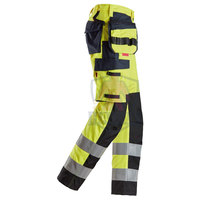 Pantalon de travail en sergé de coton haute visibilité certifié CE, durable, respirant, de haute qualité, pour les travailleurs industriels, tissu confortable