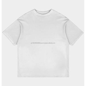 Camiseta Transpirable 100% Algodón para Hombre, Venta al por Mayor, Logotipo Personalizado, Impresión Puff, Manga Corta, Cuello Redondo, Tallas Grandes - Product Image 4