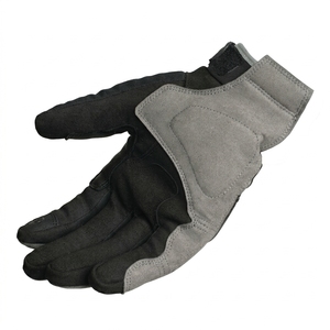 Gants de moto en cuir pour hommes, à doigts entiers, avec fermeture auto-agrippante, équipement de protection pour le cyclisme, utilisation estivale - Product Image 2