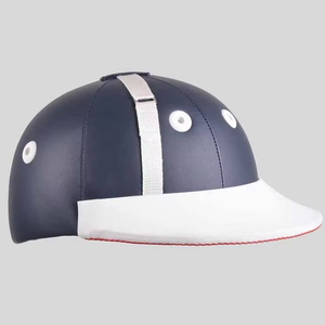 Casque de polo OEM personnalisé, design sûr pour l'équitation, protection de la tête, double visière en métal, casques de polo sportifs de haute qualité, en stock, en solde - Product Image 4