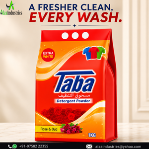 Deep Cleaning Laundry <b>Detergent</b> Powder 1KG for Fresh Clean Clothes and Bright Whites | Rose Oud Fragrance Washing Powder 1K Pack - Product Image 1