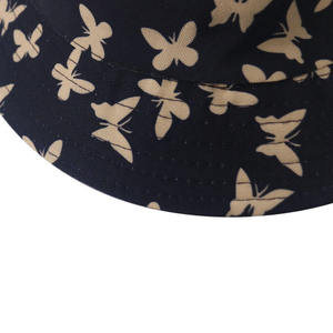 Sublimation Print Double Side Wear Reversible 100% Cotton Summer Outdoor <b>Bucket</b> Sun <b>Hat</b> Men and <b>Women</b> - Product Image 3
