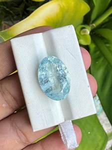 Aigue-marine bleu ciel naturel, pierre précieuse en vrac, pierre facettée pour la fabrication de bijoux, pierre de naissance de décembre, vente en gros ZUBEDA GEMS JEWELRY 2.00 - Product Image 1