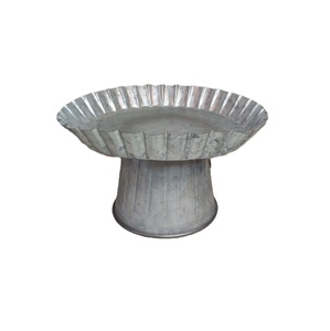 Rustic Farmhouse Style <b>3</b> <b>Tiered</b> Serving Tray Galvanized Metal <b>Cake</b> <b>Stand</b> Decorative Kitchen Countertop Cupcake Display <b>Stand</b> - Product Image 5