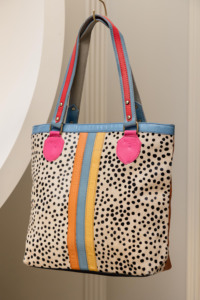 สัตว์ที่ทำด้วยมือจริงพิมพ์ขนกระเป๋ากระเป๋าถือผมบนซ่อนกระเป๋าหนังรีไซเคิลกระเป๋าหลายสี - Product Image 2