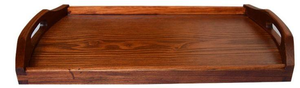 Plateau en bois artisanal avec motifs indiens traditionnels pour emballage cadeau de luxe ou décoration d'intérieur haut de gamme - Product Image 3