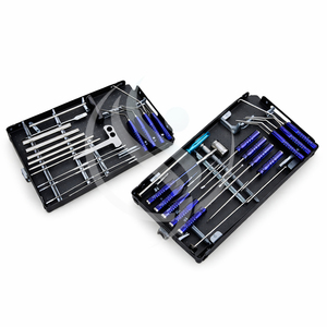 Kit chirurgical orthopédique manuel en acier inoxydable pour chirurgie spinale, ensemble d'instruments UBE endoscopiques biportaux unilatéraux, usage hospitalier - Product Image 1