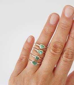 Wholesale Price Gift Jewelry Suppliers Bulk Natural Beautiful Raw <b>Emerald</b> Gemstone <b>Ring</b> 925 Sterling <b>Silver</b> Rough Gemstone <b>Rings</b> - Product Image 6
