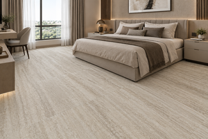 Carreaux de porcelaine haut de gamme PEPAL TRAVERTINE GOLD 600x120, finition mate rustique, antidérapants, adhésifs, pour hôtel, hall et villa - Product Image 6