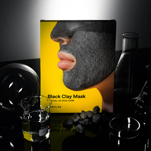 Barulab lỗ chân lông chăm sóc làm sạch declog tắc nghẽn lỗ chân lông Peel Off sheetmask 7 trong 1 tổng giải pháp đen Đất sét mặt nạ - Product Image 1
