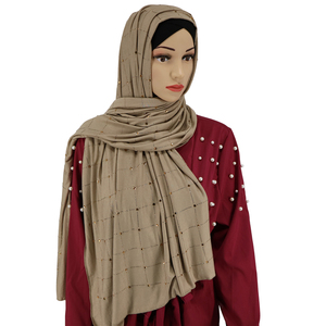 Hijab en jersey de haute qualité pour femmes, châle malaisien, hijab musulman en georgette - Product Image 3
