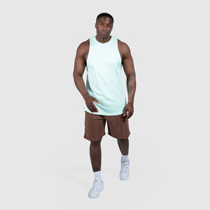 Camisetas sin Mangas de Alta Calidad para Hombre, Corte Regular, 100% Algodón, Color Sólido, Logotipo Personalizado, para Fitness, Deportes, Gimnasio - Product Image 6