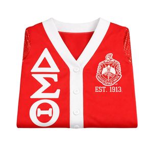 Delta Sigma Theta <b>Red</b> <b>Sequin</b> Cardigan for Women Comfortable Fit Premium Fabric Greek Sorority Apparel Casual Wear - Product Image 6
