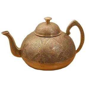 Dining Metal <b>Tea</b> Coffee Kettle <b>Pot</b> Hot Water Kettle for Table Serving Use - Product Image 1