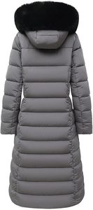 Women's Lightweight <b>Packable</b> Hooded Winter Quilted Puffer <b>Jacket</b> Detachable Sleeves Hat Zipper Closure Waterproof - Product Image 2