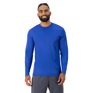 T-shirts de performance pour hommes de qualité supérieure, couleur noire, col rond, tricotés, couleur unie, manches longues, personnalisés, en provenance du Bangladesh. - Product Image 5