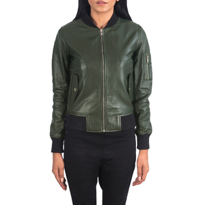 Nayab Industries Custom Women Leather <b>Biker</b> <b>Jacket</b> with Premium Zipper Design Waterproof OEM Service & Wholesale Buyers - Product Image 5