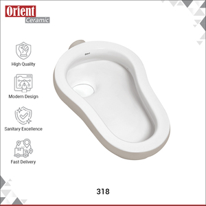 Exportateur en gros de haute qualité vendant des articles sanitaires en céramique blanche super élégants, exportant des cuvettes de toilettes à la turque pour usage domestique et commercial - Product Image 2