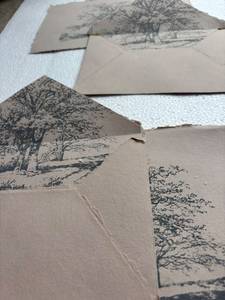 Enveloppes en papier artisanal en gros, doublures personnalisées imprimées, papeterie de luxe faite à la main pour décorations d'invitations de mariage - Product Image 2