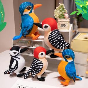 <b>Customized</b> Realistic Woodpecker Plush Toy Bird <b>Doll</b> with PP Cotton Filling for Home Living Room Display Boy's Soothing Baby <b>Doll</b> - Product Image 4