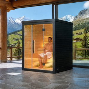 Sauna Finlandese per 1-2 Persone con Stufa Elettrica e Pietre Finlandesi per Centri Benessere, Hotel, Spa e Palestre - Product Image 1