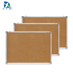 Tablero de Corcho de Alta Calidad en Varios Tamaños con Marco de Aluminio y Esquinas de Plástico para Oficina y Escuela - Product Image 1